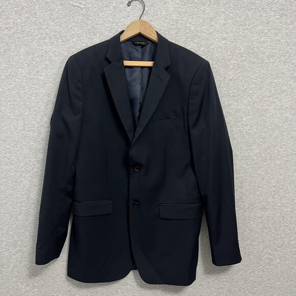 Banana Republic Blazer Mens 42L Navy Blue Tailored Fit Jacket Sport Suit - Picture 1 of 15